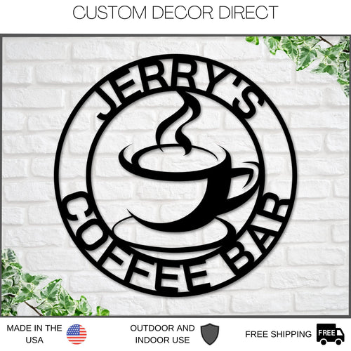 Fathers Day Sign Personalized, Coffee Bar Sign, Coffee Sign, Coffee Lover, Coffee, Metal Coffee Sign, Gift For Dad, Dad Coffee Gift, Sign Laser Cut Metal Signs Custom Gift Ideas