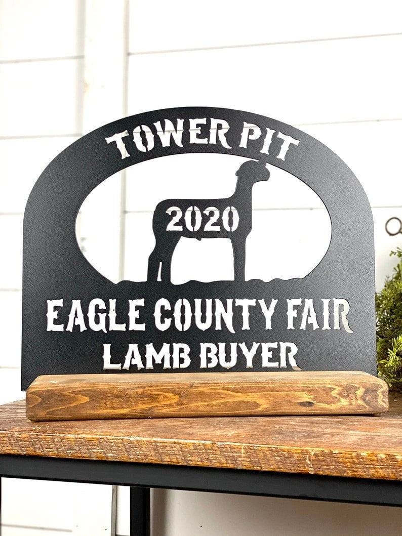 Livestock Lamb Buyer Gift Sign Personalized Buyers Gift Youth Livestock Fair Buyer Gift Show Lamb Gift