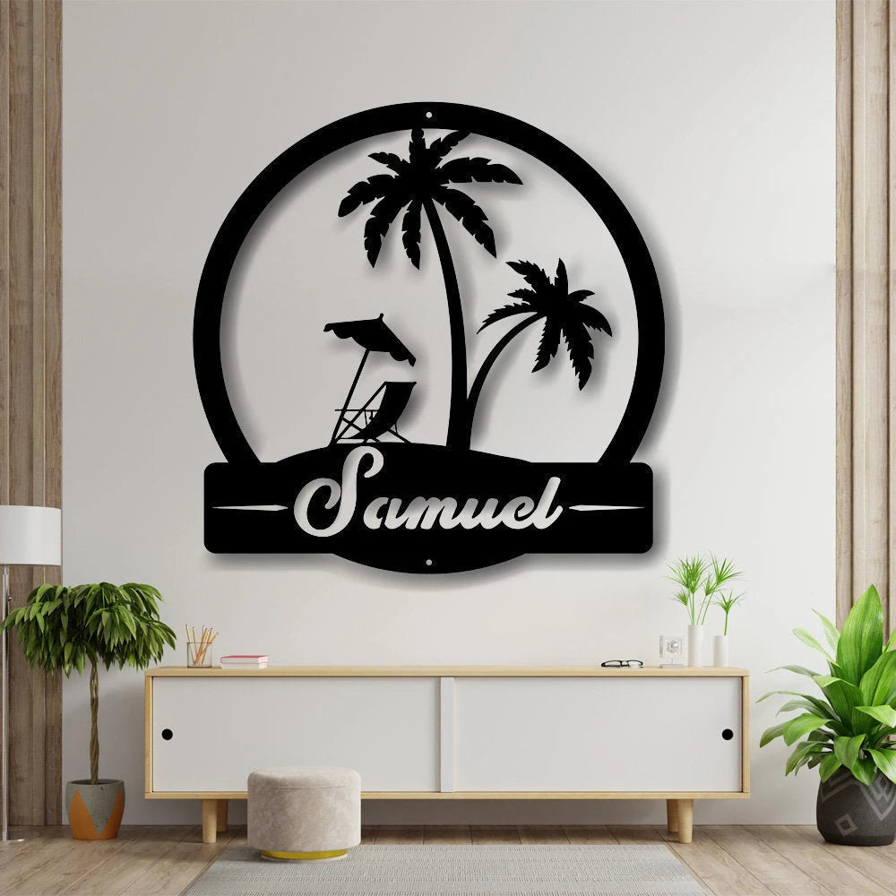 Custom Beach Sign, Pool Sign, Welcome Sign, Metal Beach Sign, Beach Decor, Family Pool Sign, Metal Sign, Swimming Pool Sign, Beach House Laser Cut Metal Signs Custom Gift Ideas