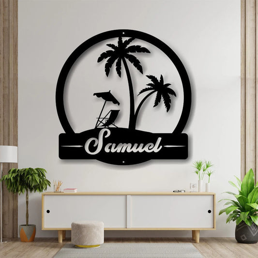 Custom Beach Sign, Pool Sign, Welcome Sign, Metal Beach Sign, Beach Decor, Family Pool Sign, Metal Sign - metal sign