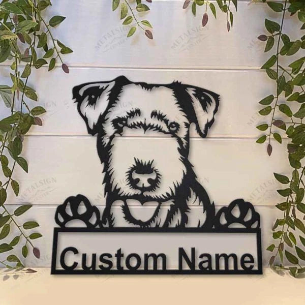 Lakeland Terrier Dog Personalized Metal Wall Decor, Cut Metal Sign, Metal Wall Art, Metal House Sign, Metal Laser Cut Metal Signs Custom Gift Ideas