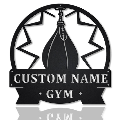 Personalized Gym Speed Bag Monogram Metal Sign Art, Custom Gym Speed Bag Metal Sign, Hobbie Gifts, Sport Gift, Birthday Gift, Laser Cut Metal Signs Custom Gift Ideas