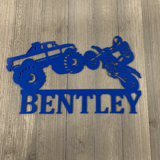 Personalized Kids Name Wall Hanging Metal Sign Cutout, Cut Metal Sign, Wall Metal Art Laser Cut Metal Signs Custom Gift Ideas - 8 inches - metal sign