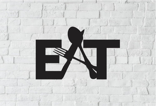 Steel Kitchen Decor Sign Kitchen Kitchen Decor Eat Kitchen Sign Eat Metal Sign Metal