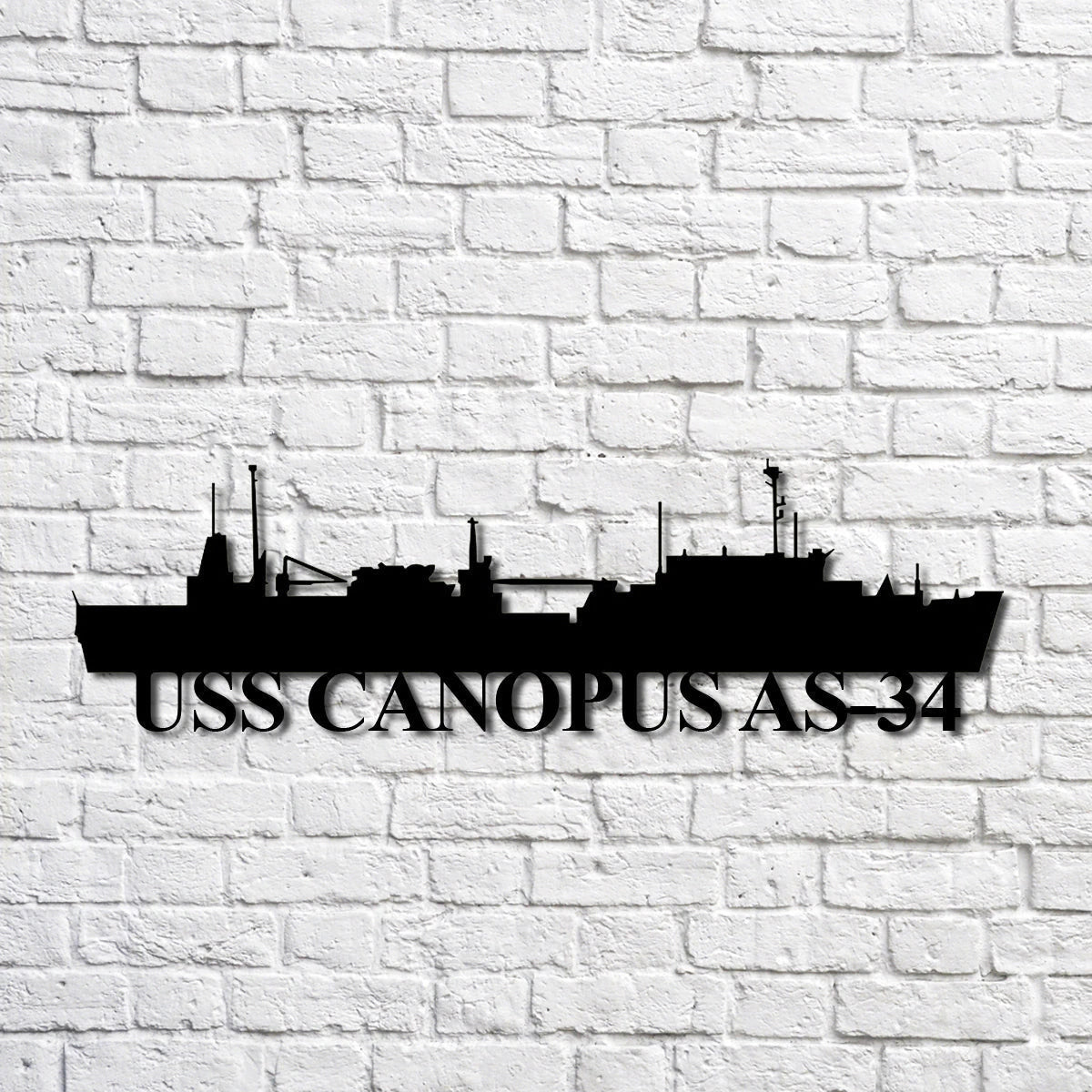 Uss Canopus As34 Navy Ship Metal Art, Custom Us Navy Ship Cut Metal Sign, Gift For Navy Veteran, Navy Ships Silhouette Metal Art, Navy Home Decor Laser Cut Metal Signs Custom Gift Ideas
