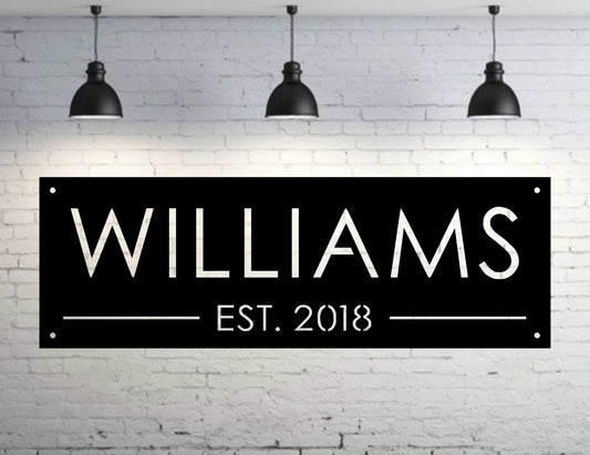 Personalized Metal Sign, Custom Metal Sign, Metal Signs Personalized, Outdoor Signs, Family Name Sign - metal sign