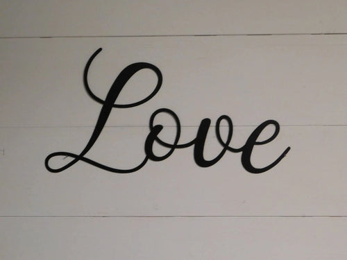 Love Sign Rustic Word Art Sign Wall Decor Metal
