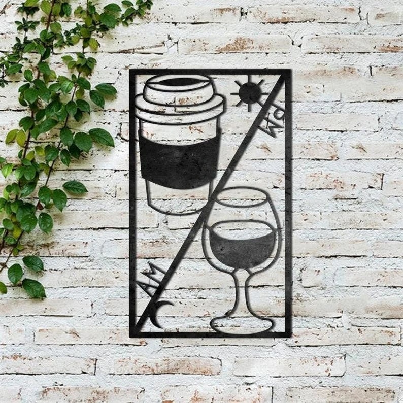 Coffee And Tea Are My Hobby Metal House Sign Laser Cut Metal Signs Custom Gift Ideas