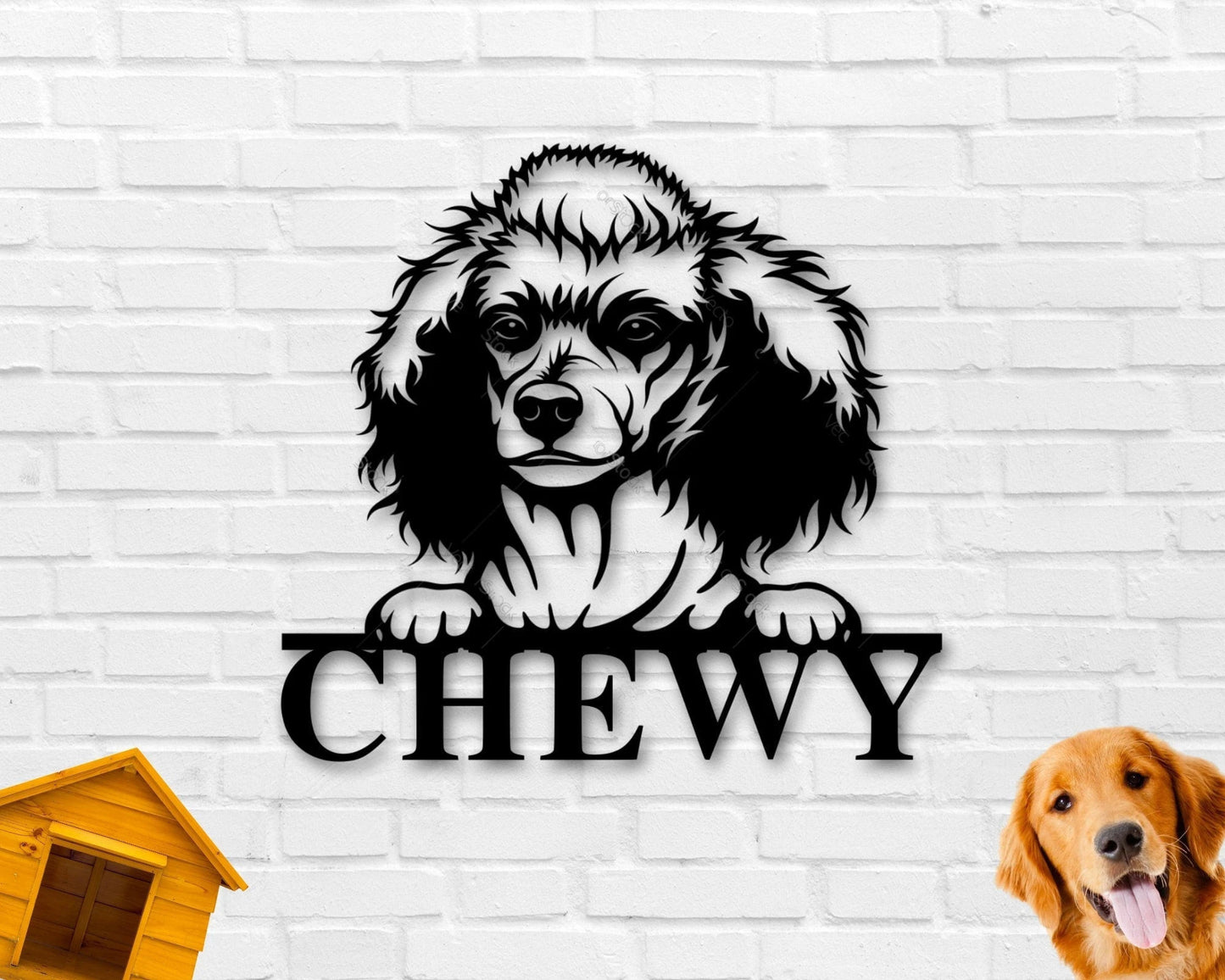 Poodle Dog Sign Poodle Metal Sign Poodle Name Sign Pet Name Sign Dog Lover Sign Gift For Pet Owner Dog Sign