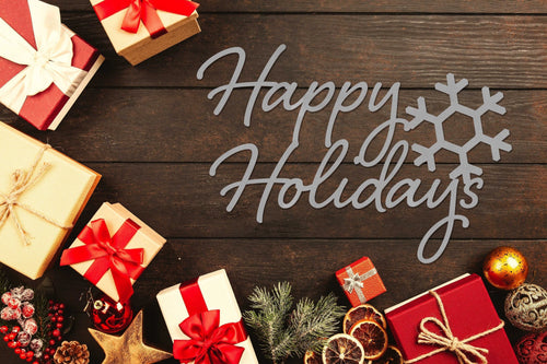 Happy Holidays Happy Holidays Metal Sign Metal Sign Holiday Signs Christmas Signs Holiday Decor Metal Sign