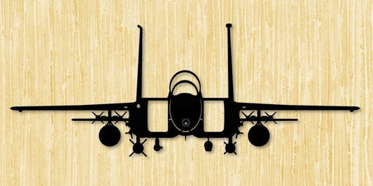 F15 Strike Eagle Air Force Multirole Strike Fighter Aircraft Metal Sign Cut Metal Sign Wall Decor - 8 inches - metal sign