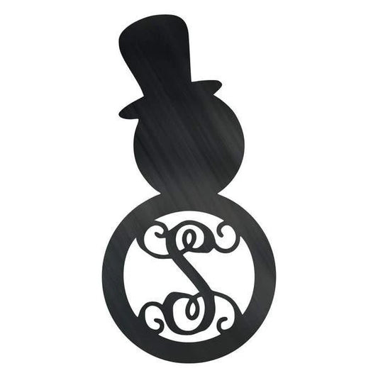 Snow Man Monogram Customized Metal Signs, Custom Metal Sign, Custom Signs, Metal Sign, Metal Laser Cut Metal Signs Custom Gift Ideas - 8 inches - metal sign