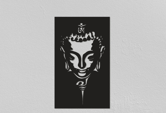Gautama Buddha Design Christmas Gifts Home Wall Decoration Gifts For Mom Housewarming Gifts - 8 inches - metal sign