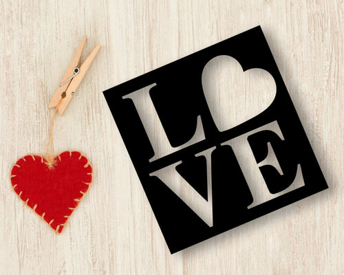 Love Sign Love Love Wall Decor Metal Love Sign Valentine's Day Gift Mother's Day Gift Wedding Gift Anniversary Gift