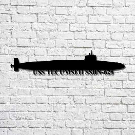 Ssbn 628 Navy Ship Metal Art, Custom Us Navy Ship Cut Metal Sign, Gift For Navy Veteran, Navy Ships - metal sign