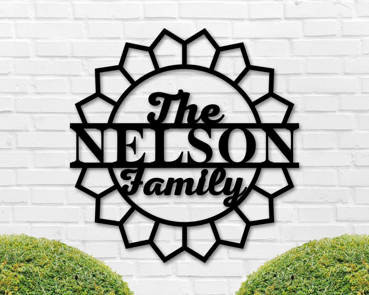 Custom Metal Name Sign, Split Letter Name Sign, Personalized Last Name Sign, Door Hanger, Outdoor Metal Sign, Wedding Gift, Monogram Laser Cut Metal Signs Custom Gift Ideas