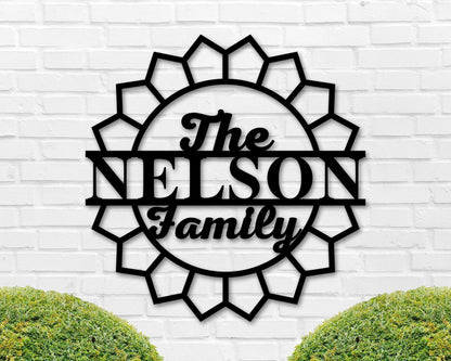 Custom Metal Name Sign, Split Letter Name Sign, Personalized Last Name Sign, Door Hanger, Outdoor Metal Sign, Wedding Gift, Monogram Laser Cut Metal Signs Custom Gift Ideas
