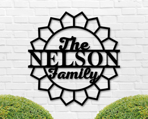 Custom Metal Name Sign, Split Letter Name Sign, Personalized Last Name Sign, Door Hanger, Outdoor Metal Sign, Wedding Gift, Monogram Laser Cut Metal Signs Custom Gift Ideas