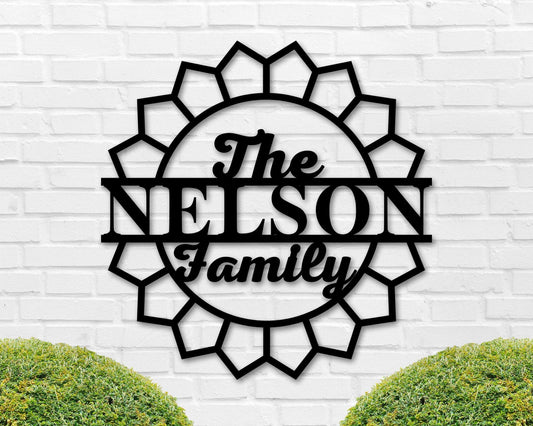 Custom Metal Name Sign, Split Letter Name Sign, Personalized Last Name Sign, Door Hanger, Outdoor Metal - wedding detail