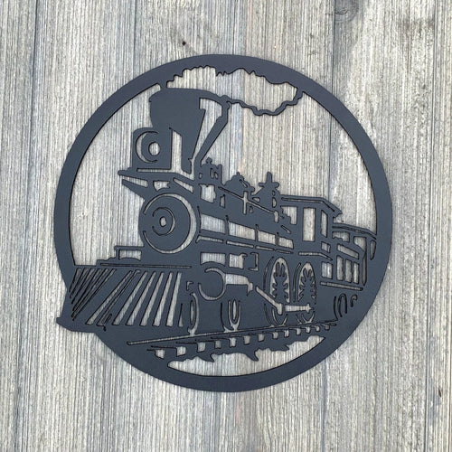 Train Metal Sign Cutout Cut Metal Sign Wall Metal Art