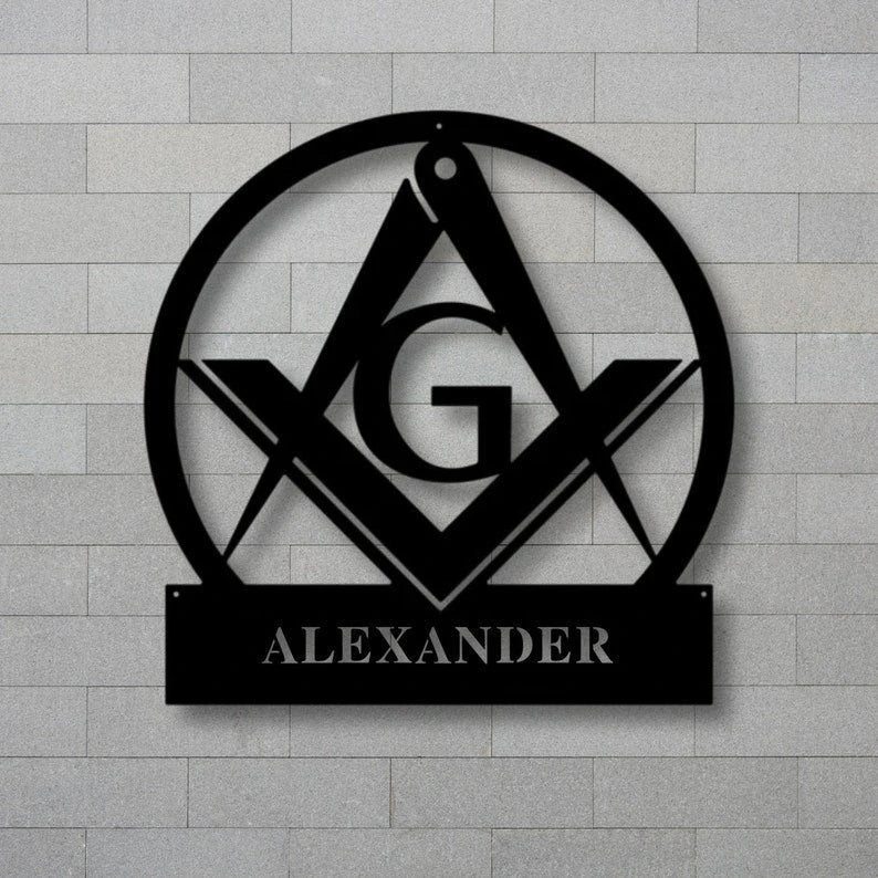 Custom Metal Masonic Sign Metal Mason Sign Farmhouse Decor Office Housewarming Metal Sign For Mason
