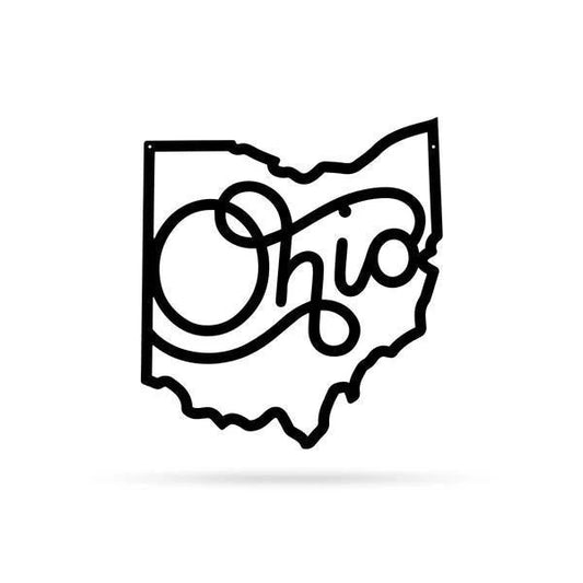 Ohio Metal Deeeecor Cut Metal Sign Metal House Sign - 8 inches - metal sign