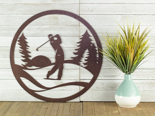 Golf Fathers Day Gift Golf Decor Metal Sign Outdoor Sign Golfer Gift Golf Gift Laser Cut Steel