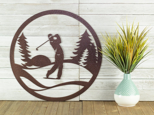 Golf Fathers Day Gift Golf Decor Metal Sign Outdoor Sign Golfer Gift Golf Gift Laser Cut Steel