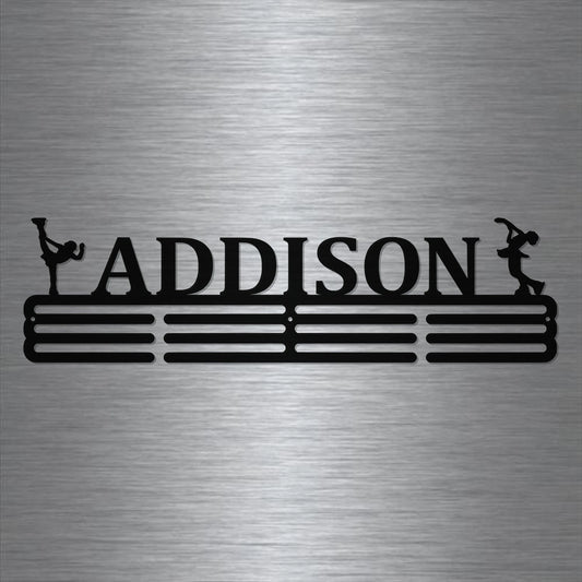 Figure Skating Custom Name Medal Hanger Holder Display Rack 3 Rung, Cut Metal Sign, Metal Wall Art, Laser - metal sign