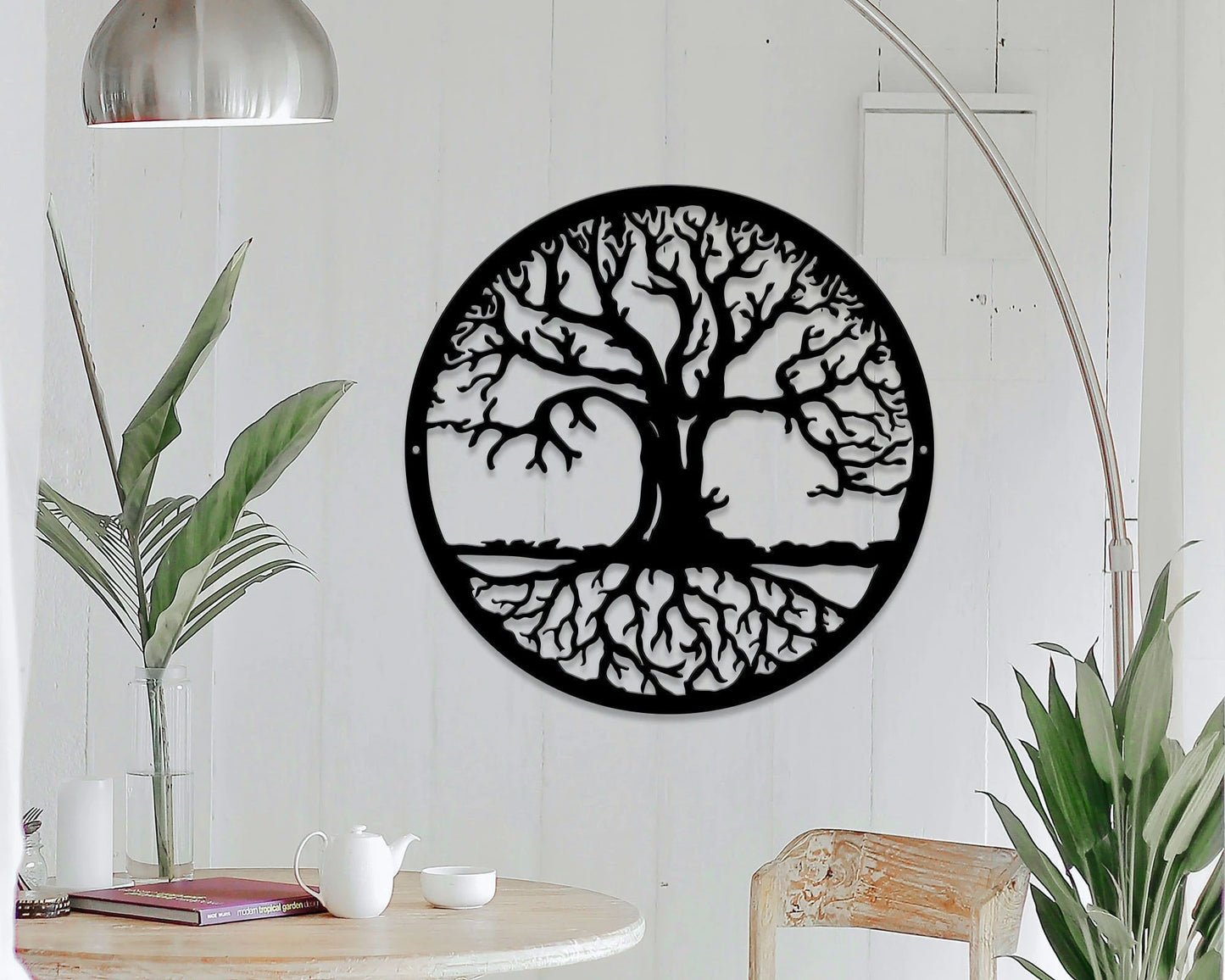 Tree Of Life Woodland Decor Rustic Decor Tree Of Life Wall Decor Round Tree Sign Metal ationoutdoor Family Tree Art