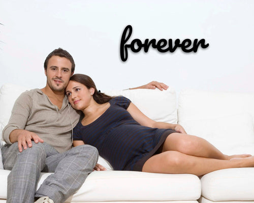 Forever Sign, Forever Cursive Word Sign, Word Wall Art, Cursive Wall Art, Wedding Gift, Farmhouse Decor, Custom Word Sign, Personalized Art, Metal Laser Cut Metal Signs Custom Gift Ideas