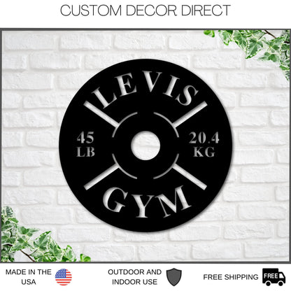 Personalized Metal Gym Sign, Custom Gym Business Name Sign, Gym Sign, Home Workout Name Sign, Gift For Workout Lover, Gym Metal Wall Art Laser Cut Metal Signs Custom Gift Ideas