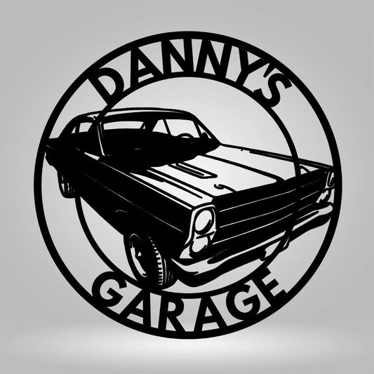 1966 Ford Fairlane Metal Car Sign Car Signs for Garage Car Name Sign Muscle Car Garage Metal Sign Man Cave Sign Mechanic Gifts Work Shop