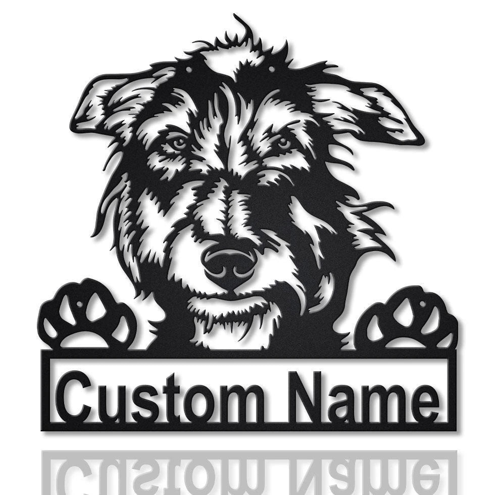 Personalized Scottish Deerhound Dog Metal Sign Art, Custom Scottish Deerhound Dog Metal Sign, Dog Gift, Animal Funny, Birthday Gift, Laser Cut Metal Signs Custom Gift Ideas
