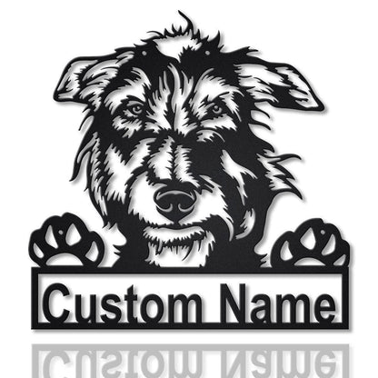 Personalized Scottish Deerhound Dog Metal Sign Art, Custom Scottish Deerhound Dog Metal Sign, Dog Gift, Animal Funny, Birthday Gift, Laser Cut Metal Signs Custom Gift Ideas