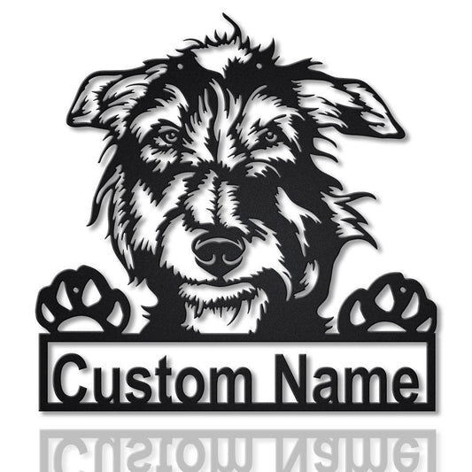 Personalized Scottish Deerhound Dog Metal Sign Art, Custom Scottish Deerhound Dog Metal Sign, Dog Gift - metal sign