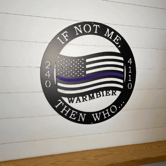 Militaryveteran Memorial Sign Cut Metal Sign Metal House Sign - 8 inches - metal sign