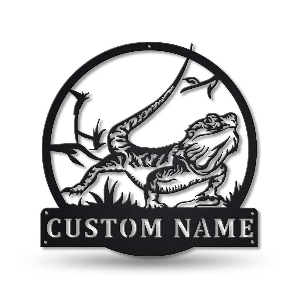 Personalized Bearded Dragon Metal Sign Art, Custom Bearded Dragon Metal Sign, Bearded Dragon Gifts Funny, Hobbie Gift, Animal Custom Laser Cut Metal Signs Custom Gift Ideas