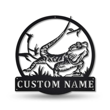 Personalized Bearded Dragon Metal Sign Art, Custom Bearded Dragon Metal Sign, Bearded Dragon Gifts Funny, Hobbie Gift, Animal Custom Laser Cut Metal Signs Custom Gift Ideas