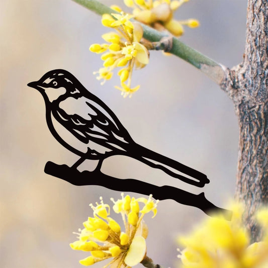 Mockingbird Metal Art Garden Signs Cut Metal Sign Metal House Sign - 8 inches - metal sign