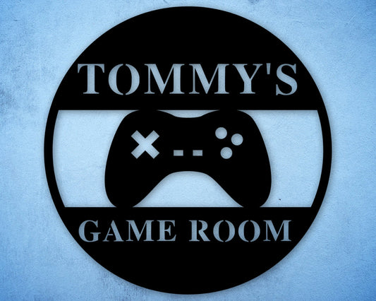 Personalized Sign Game Room Decor Custom Sign Bedroom Decor Gift For Dad Gift For Him Gift For Her Custom Metal Man Cave Sign Sign - 8 inches - metal sign