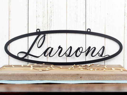 Custom Metal Sign, Name Sign, Last Name Sign, Family Name Sign, Metal Wall Art, Outdoor Sign, Custom - metal sign