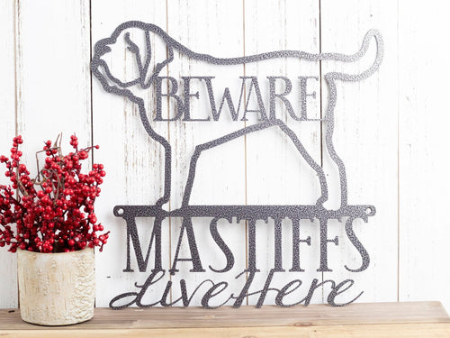 English Mastiff Metal Sign Mastiff Metal Wall Decor Sign Dog Sign Wall Hanging Pet Sign