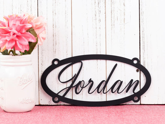 Custom Sign Metal Name Wall Art, Metal Name Sign, Metal Wall Art, Custom Sign Outdoor, Personalized Sign - metal sign