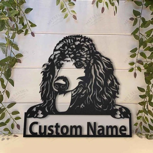 Poodle Personalized Metal Wall Decor, Cut Metal Sign, Metal Wall Art, Metal House Sign Laser Cut Metal Signs Custom Gift Ideas - 8 inches - metal sign
