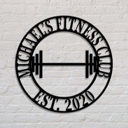 Gym Sign, Personalized Home Gym Sign, Custom Metal Gym Sign, Home Gym Sign, Cross Fit Sign, Metal Wall Decor, Metal Wall Art, Metal Sign Laser Cut Metal Signs Custom Gift Ideas