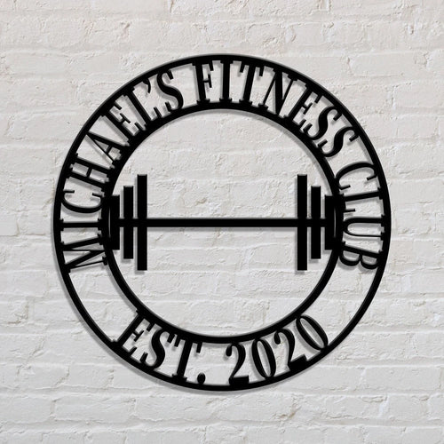 Gym Sign, Personalized Home Gym Sign, Custom Metal Gym Sign, Home Gym Sign, Cross Fit Sign, Metal Wall Decor, Metal Wall Art, Metal Sign Laser Cut Metal Signs Custom Gift Ideas
