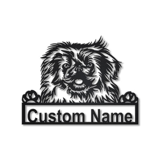 Personalized Pekingese Dog Metal Sign Art, Custom Pekingese Dog Metal Sign, Dog Gift, Birthday Gift - metal sign