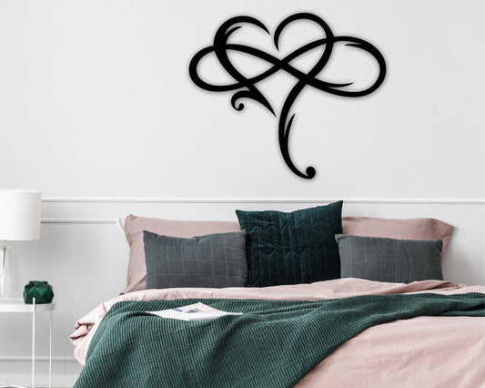 Metal Infinity Heart Valentine Metal Infinity Symbol Heart Wall Decor Wedding Gift Love Sign Infinity - wedding detail