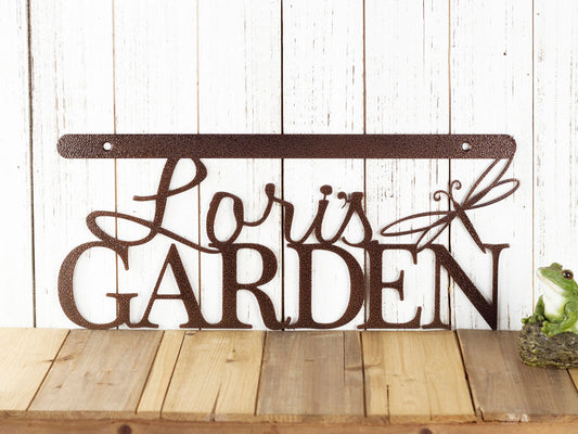 Custom Garden Sign, Garden Sign, Wall Art, Wall Decor, Metal Wall Art, Personalized Gift, Wall Hanging - metal sign